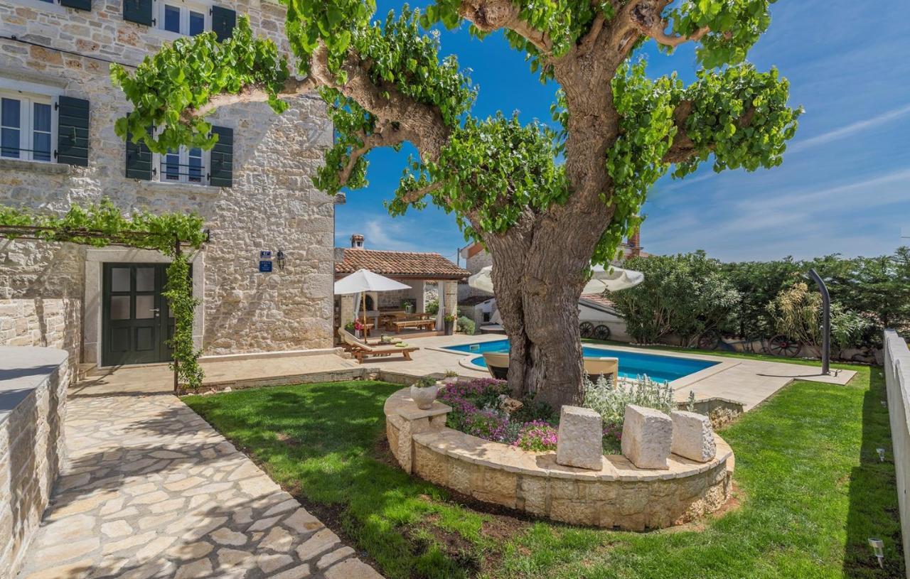 Beautiful Stone House - Villa Parentium With Private Pool Dracevac Bagian luar foto