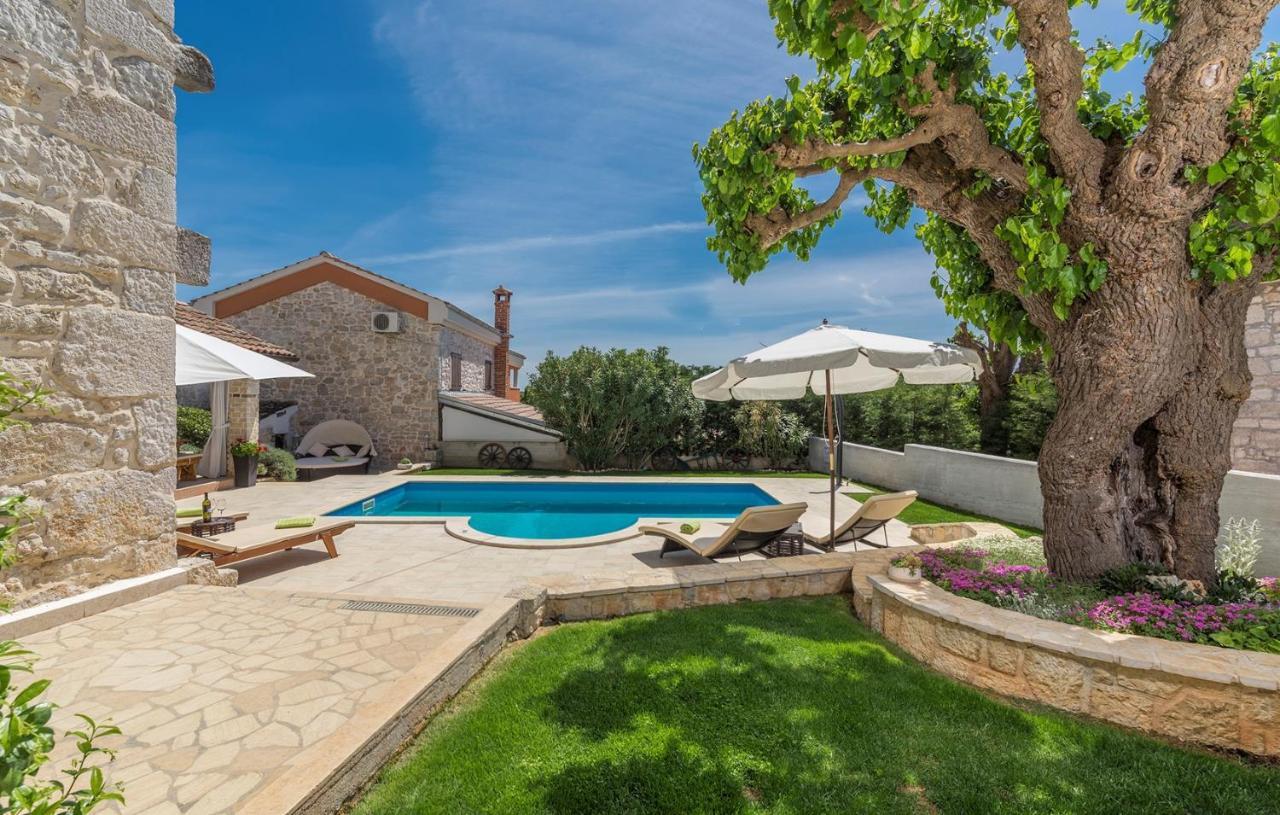 Beautiful Stone House - Villa Parentium With Private Pool Dracevac Bagian luar foto